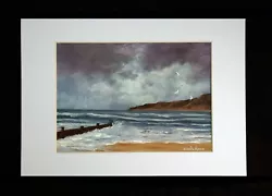 Buy Original Painting In White Card Mount  Storm Clouds  By Judith Rowe • 20£