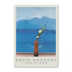 Buy (VINTAGE) Hockney - Mt. Fuji And Flowers, Original Denmark Louisiana Poster • 139£