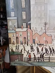 Buy L.S Lowry 1930 Picture Print  Coming From The Mill  Framed Print Larg 65 X 53cm  • 44£
