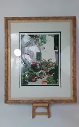 Buy Mary Rodgers Red Flower Garden Watercolour Painting Framed • 9.99£