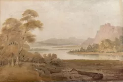 Buy Copley Fielding Signed Original Antique Watercolour Painting River Landscape • 163£