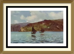 Buy Original Old Lithograph Seascape Art Print HENRY MOORE - CATSPAWS OFF THE LAND • 5.99£