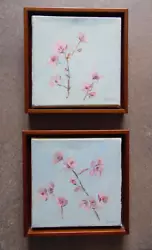 Buy Cherry Blossom Flowers, Pr Original Oil Still Lifes By Arcas? • 46£