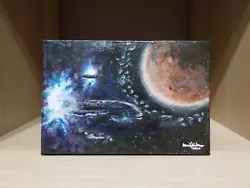 Buy Space Halo Painting - Convenant Slipstream. Canvas 5  X 7  Acrylic Hand Painted • 15£