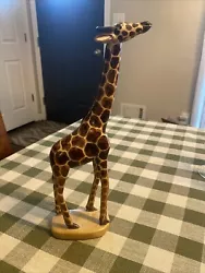 Buy Pier 1 Kioko 12” Inch Giraffe Hand Made Hand Painted Sculpture • 36.76£