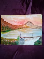 Buy Acrylic Painting On Canvas Hand Painted In 1975 Local Artist Poppa • 3.50£