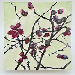 Buy Still Life Impressionist Thorn Bush Original Art Oil Painting A McLaren • 27£