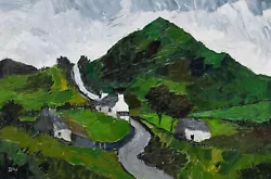 Buy Daniel Nichols After Kyffin Williams - Contemporary Oil, Welsh Hamlet • 203£