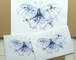 Buy Blue Butterfly Art Print A4 Sketch Animal Wildlife Minimal Cute • 14.99£