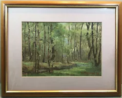Buy E Maurini ???? 1946 Forest And River Scene Framed Oil Painting • 87.80£