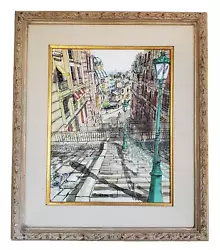Buy Pierre Lardeau Original Painting Paris City Scape 1977 Signed • 349.63£