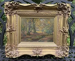 Buy Original Oil Painting. Frederick Golden Short. View Of The New Forest. Framed • 625£