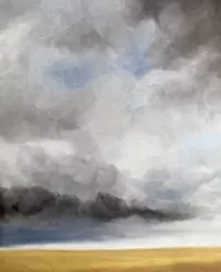 Buy Original Oil Sketch By Emerging Artist - Storm Clouds Coming • 40£