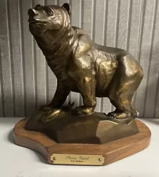 Buy Roy Madsen 2002 Bronze Grizzly Bear Fish Bronze Sculpture 10.4 Lbs! 4/23 • 232.98£