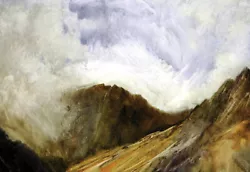 Buy Original Scottish Art  - Oil Painting Landscape Print - Goat Fell Ridge , Arran • 40£