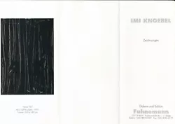 Buy Editions-Leporello: Imi Knoebel Drawings Gallery Fahnemann Berlin 1991 • 17.70£