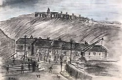 Buy LS Lowry, Attributed & Signed 1934 Original Charcoal Drawing Huddersfield Street • 781£