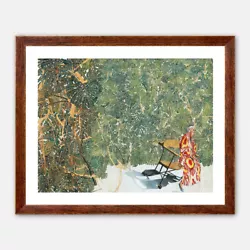 Buy Sam Szafran - Lilette In Ikat Sitting On The Gaudi Bench, Giclee Print, Poster • 19.57£