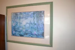 Buy Claude Monet Watercolour Painting Art Picture Framed Glazed Vintage Large Frame  • 9.90£