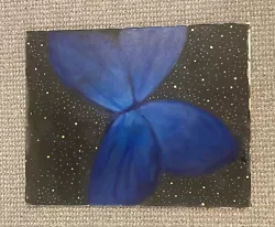 Buy Original Painting - Entitled Blue Butterfly In Space  20x16 Inch - As Shown • 20£