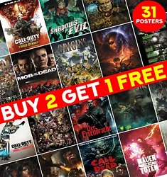 Buy Call Of Duty Zombies Posters Video Game Art Print Home  Decor ED011 • 9.99£