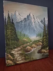 Buy Original Mountain Landscape Oil Painting (8x10 Inch Canvas) Signed ADAM • 15.91£