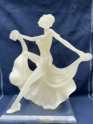 Buy Art Deco Lucite Acrylic Dancer Figurine Bella Luce  Sculpture • 65£