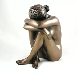Buy Erotic Nude Sitting Female Figurine Sexy Statue Ornament Bronzed Peace Sculpture • 32.99£