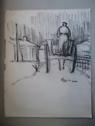 Buy Original Conte Drawing Signed Picasso 1904 • 8.50£