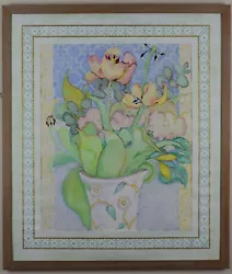 Buy Pale Tulips. Original Watercolour By Listed Artist Lillian Delevoryas, 1981 • 225£