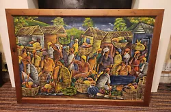 Buy Antiguan Archetype Market Painting Signed ERick • 90£