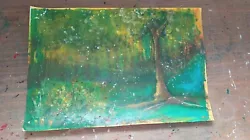 Buy Original Painting Fairy Core Fairie Grunge Mystical Woodland Enchanted Landscape • 4.99£