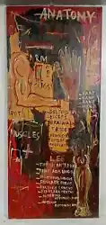 Buy JEAN-MICHEL BASQUIAT ACRYLIC ON CANVAS LARGE PAINTING 63  X 27.75  IN GOOD C. • 544.60£