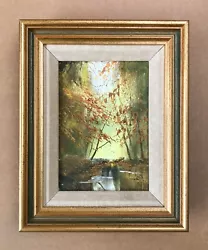 Buy Monica Coleman New Forest Artist, Original Oil Canvas Painting Millstream Burley • 65£