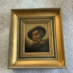 Buy Chunky Wooden Framed Vintage Picture 9.5” Tall X 9” Long • 18.99£