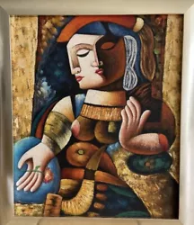 Buy Picasso Style Painting - Artist Known As ‘Hodgkins’ - Oil Canvas Painting. • 100£