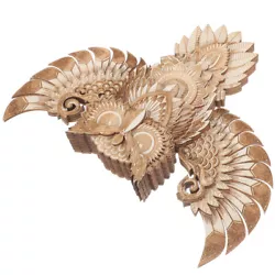 Buy  Owl Wall Decoration Wooden Collectible Bird Silhouette Sculpture Art • 20.85£