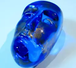 Buy MINT Kosta Boda BRAINS Bertil Vallien Glass Sculpture Head Blue Crystal Glass • 186.71£