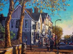Buy The George Hampstead London Pub Oil Painting By John Bell • 49.99£