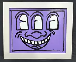 Buy Nice Keith Haring Acrylic On Masonite Signed 1983 With Frame In Good Condition • 232.21£