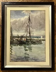 Buy L M Whyte - Circa 1920 - Marine Scene  / St Ives School • 125£