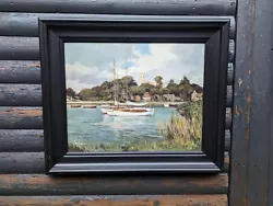 Buy CLIVE KIDDER Signed FRAMED ORIGINAL OIL PAINTING THE PRIORY AT CHRISTCHURCH  • 324£