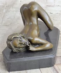 Buy Art Deco Sculpture Sexy Naked Woman Erotic Nude Female Sexual Bronze Statue Sale • 540.96£
