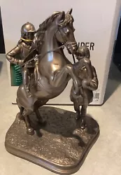 Buy Grays Of Shenstone Bronzed Horse And Rider Figurine “ Under Control “ 8” TALL ! • 49.99£