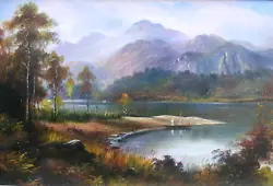 Buy Original Oil On Canvas Painting  Scottish Highlands George Willis Pryce,signed • 9.99£