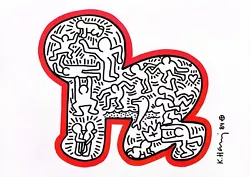 Buy ❤️ Keith Haring - Pop Art - Original Drawing - Figures 3 • 99£
