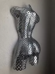 Buy Metal Wall Art Chrome Female Sculpture Torso By Holly Lentz • 362.52£