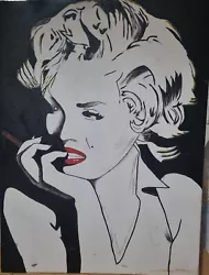 Buy Marylin Monroe, Unique, Hand Painted, Canvas, Pop Art, Used Condition.   • 0.99£