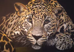 Buy Leopard Portrait Original Large Pastel Painting Wall Decor ART SIGNED Wild • 1,999£