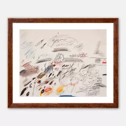 Buy Cy Twombly - Untitled 1963, Giclee Print. Minimalist Abstract Poster, Wall Decor • 55.92£